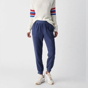 Faherty Arlie Day Navy Jogger Pants